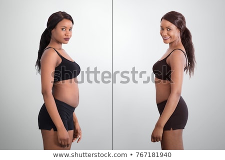 ストックフォト: Before And After Concept Showing Fat To Slim Woman