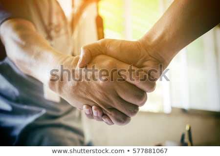 Сток-фото: Business Partnership Meeting Concept Image Businessmans Handsha