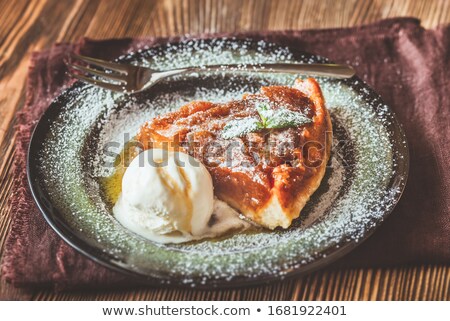 Foto stock: Portion Of Tarte Tatin