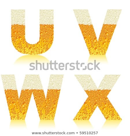 Beer Letter V Foto stock © Aqua