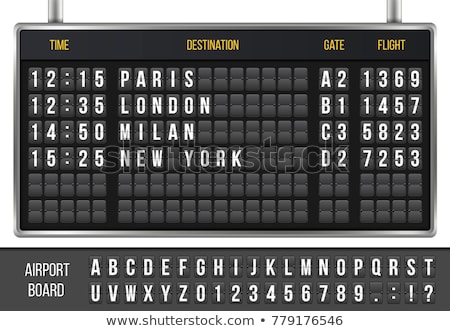 [[stock_photo]]: Airport Departure Display