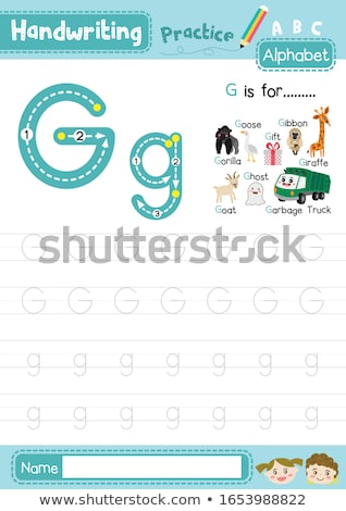Stock photo: Flashcard Letter G Is For Gibbon