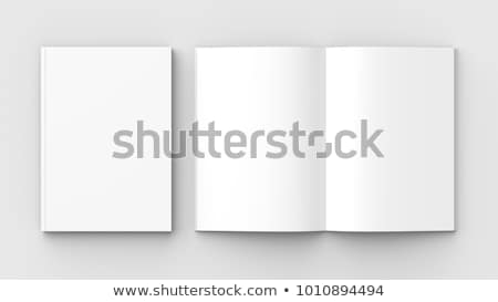 ストックフォト: Open Book On White Background Isolated 3d Illustration