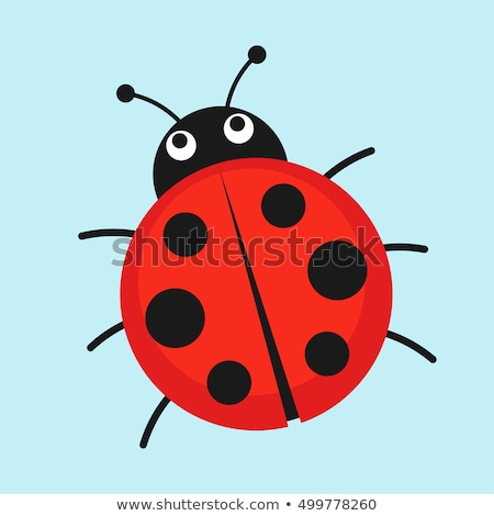 Stock photo: Ladybug Flat Vector Icon