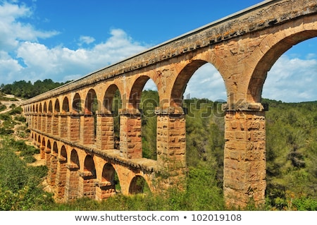 Roman Aqueduct In Tarragona Spain Foto stock © nito