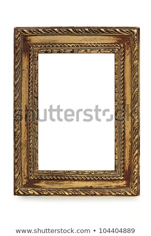Stock photo: Gilded Shabby Chic Picture Frame Over White