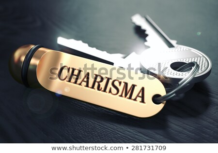 Stockfoto: Charisma Concept Keys With Golden Keyring