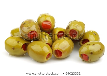 Stock photo: Green Olives Stuffed With Pimento