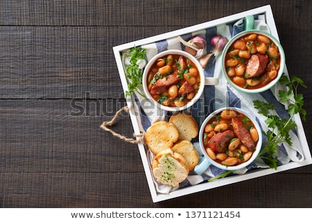 Сток-фото: Baked Beans And Sausage