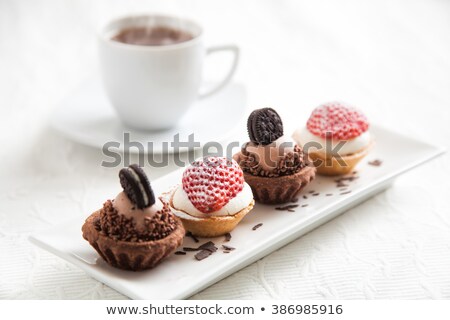 Foto stock: Mini Cakes With Coffee