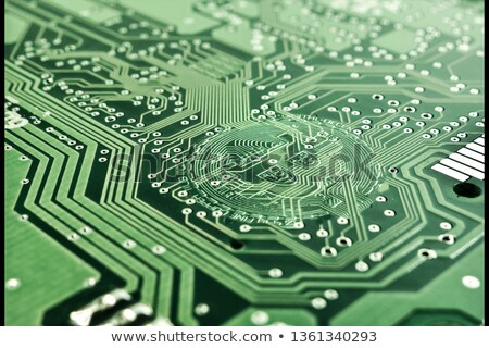 Stockfoto: The Green Pcb On The Lighting