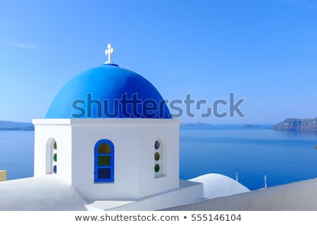 Stock photo: The Blue Churches Of Oia