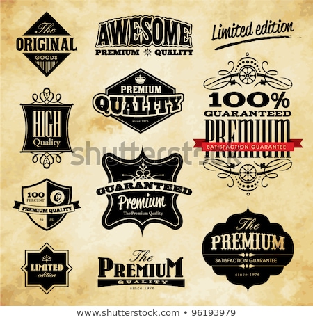 Stockfoto: Vintage Limited Edition Badge Retro Designed