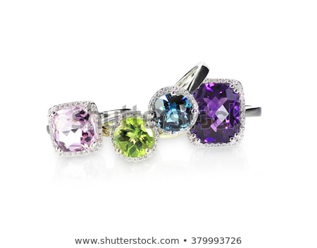 Foto stock: Amethyst Cluster Isolated