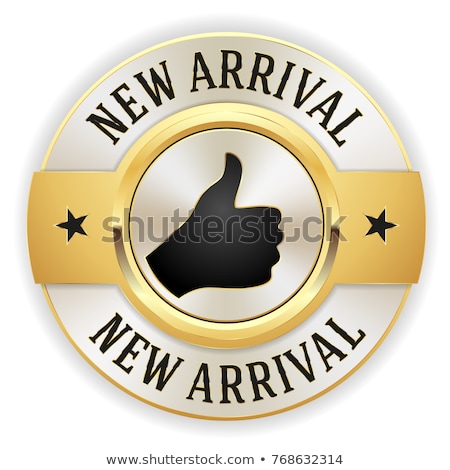 Foto stock: Sign Out Gold Vector Icon Button