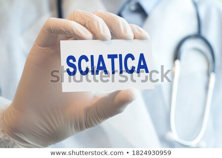 Stock photo: Diagnosis - Sciatica Medical Concept With Blurred Background