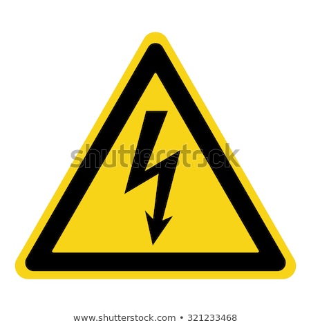 ストックフォト: Electrical Hazard High Voltage Sign
