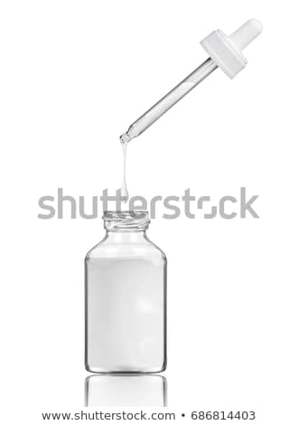 Сток-фото: Dropper Bottle With Milk White Liquid