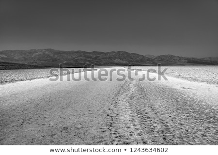 Stockfoto: Badwater Deepest Point In The Usa Saltsee Mixed With Minerals