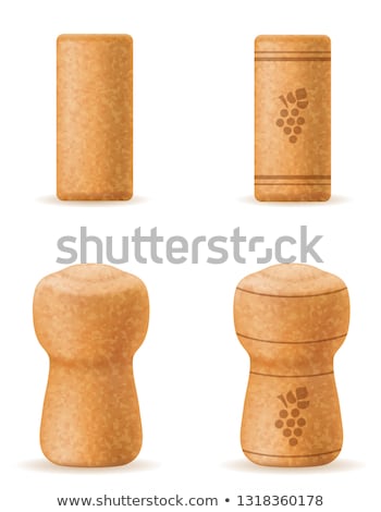 Foto d'archivio: Corkwood Cork For Champagne Bottle Vector Illustration