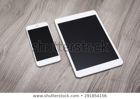 Foto stock: Smartphone And Tablet Pc Compare