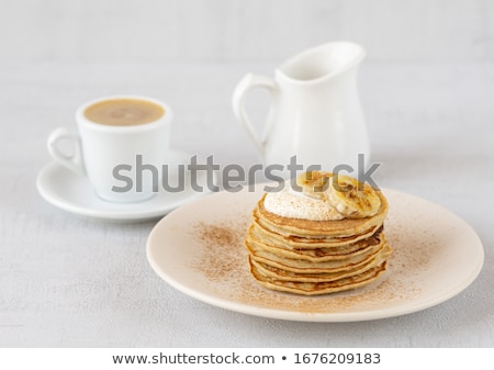 Stock fotó: Cinnamon Banana Pancakes