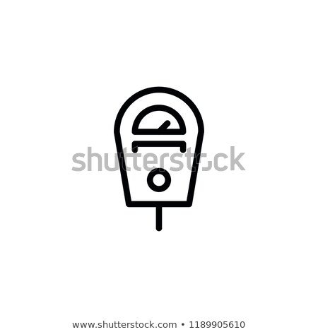 Stock photo: Parking Time Icon Vector Outline Illustration