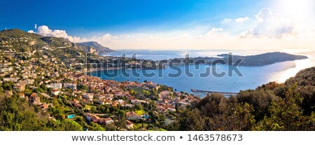 French Riviera Villefranche Sur Mer Architecture And Coastline Foto stock © xbrchx