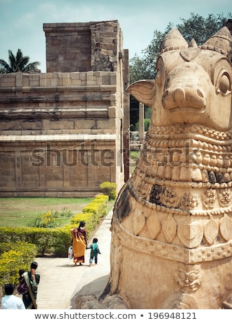 Stock fotó: Statue Of Nandi Bull At Gangaikonda Cholapuram Temple