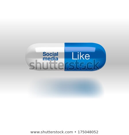 Stock photo: Social Media Addiction Concept Pill Isolated