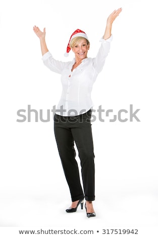 Stok fotoğraf: Female Manager Who Celebrates Christmas