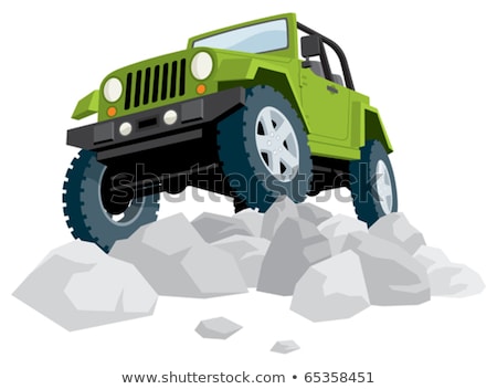 Stockfoto: Green Off Road Car