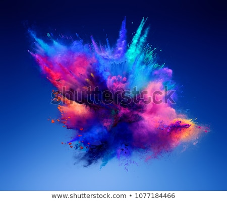 Stock photo: Explosion Of Colored Powder