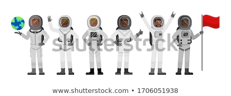 [[stock_photo]]: Astronaut Character In Space Exploration Science Vector