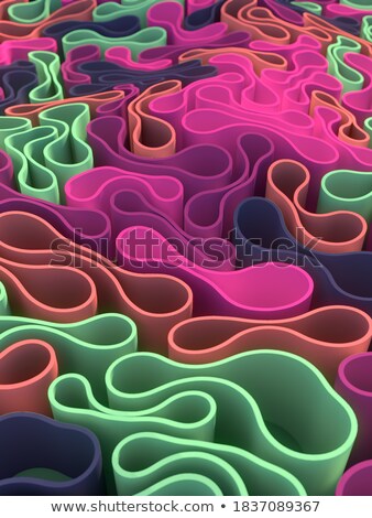 Сток-фото: 3d Render Glossy Multi Colored Bubble