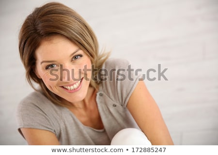 [[stock_photo]]: Smiling Relaxed Casual Woman