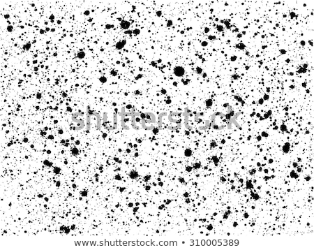 Stock photo: Graffiti Paint Splatter Pattern In Black Over White