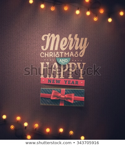 Foto stock: Knitted Christmas Background Eps 10
