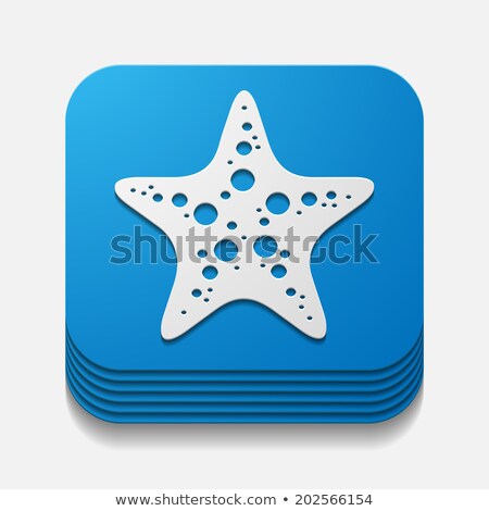 Сток-фото: Buttons With Starfishes