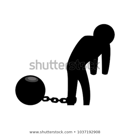 Stock foto: Ball And Chain In Prison