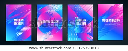 Foto stock: Gradient Fluid Background Vector Minimal Wallpaper Cool Brochure Plastic Spiral Liquid Design Il