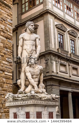 [[stock_photo]]: Statue Hercules And Cacus At Piazza Del Signoria In Florence