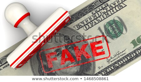 Stock foto: Fake Word On American Banknote