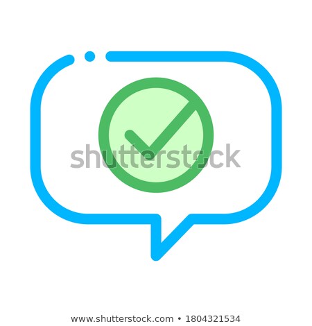Foto d'archivio: Quote Speech Frame With Approved Mark Vector Icon