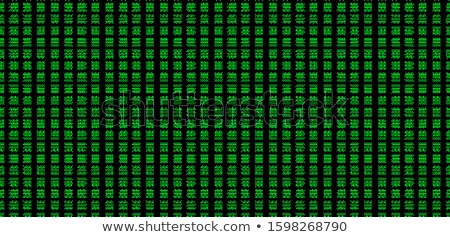 Stockfoto: Fatal Error Glitch On Green Matrix Symbols