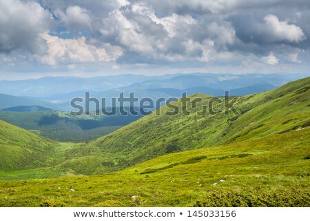 Stock fotó: Panorama Of Montenegrin Mountain Range