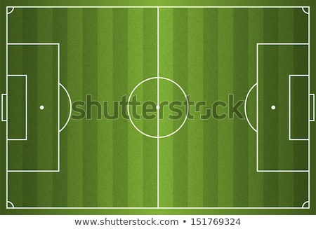 Eps Vector 10 - Soccer Field Or Football Field Foto d'archivio © enterlinedesign