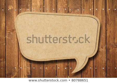 Foto stock: Recycle Sign On Wood Background