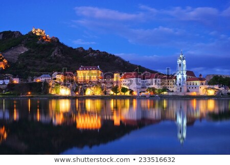 Duernstein Castle By Night Imagine de stoc © LianeM