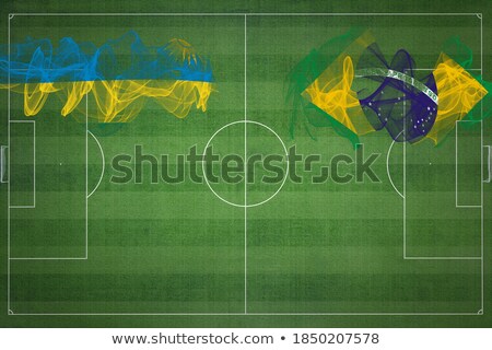 Stock photo: Brazil And Rwanda Flags